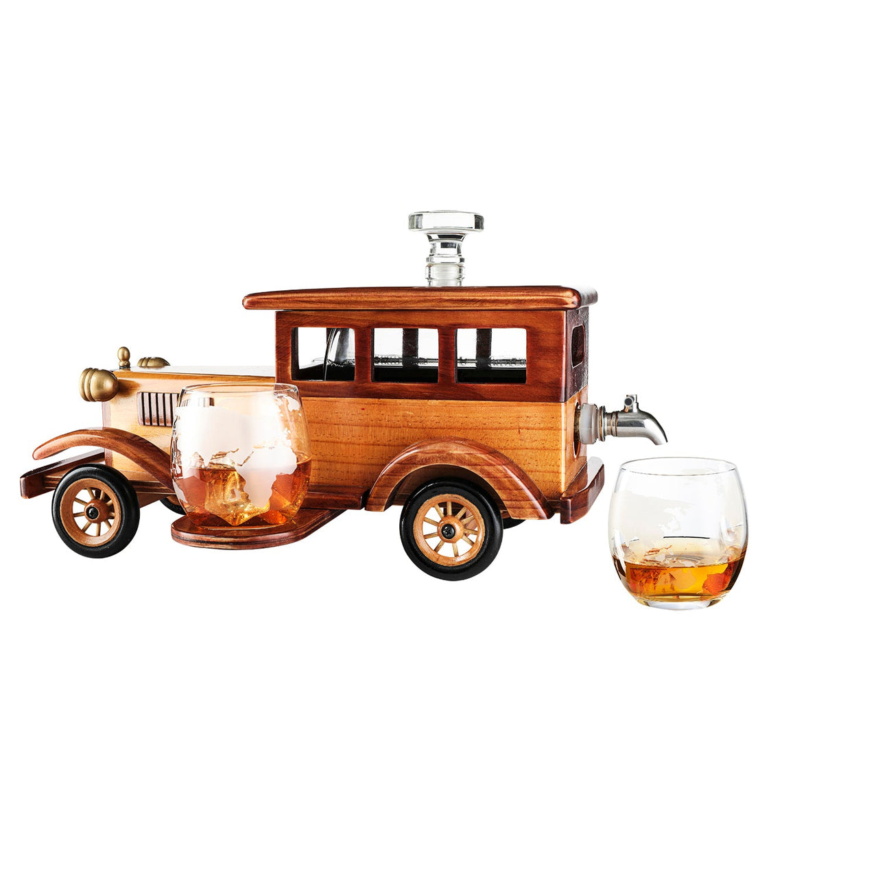 Vintage Car Decanter and Glasses Set - Fantasiaa 