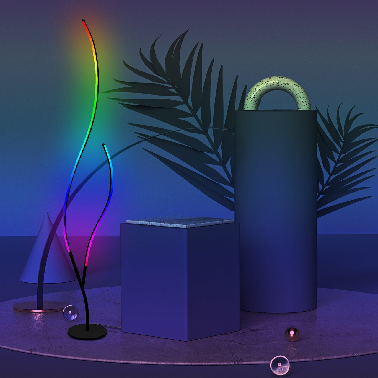 RGB Ripple Floor Lamp - Fantasiaa 