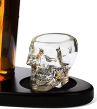 Thumbnail for Skull Crown Decanter in Bottle Skull Head with 2 Skull Glasses 750ml, Skull Bottle Whiskey, Tequila, Bourbon Scotch or Rum - Halloween - Great For Any Bar! - Fantasiaa 