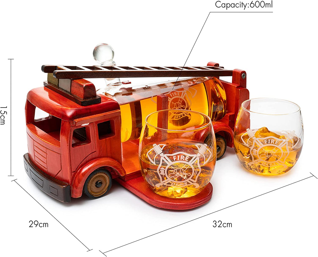 Firetruck Whiskey Decanter - Fantasiaa 