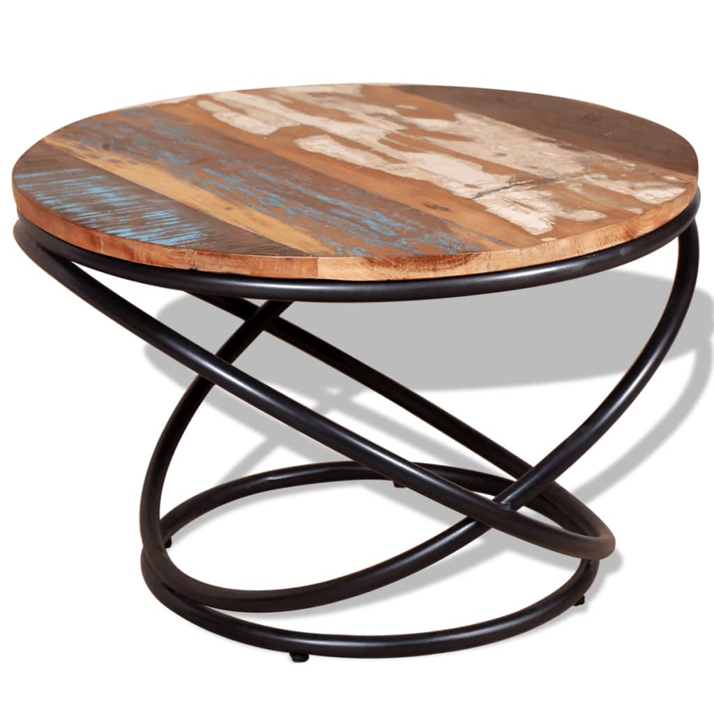 vidaXL Coffee Table Solid Reclaimed Wood 23.6"x23.6"x15.7" - Fantasiaa 