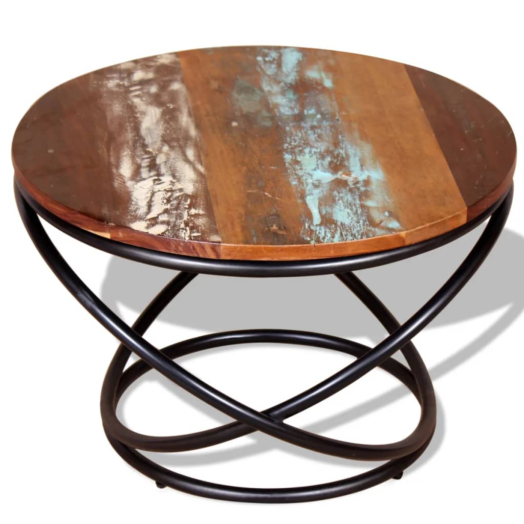 vidaXL Coffee Table Solid Reclaimed Wood 23.6"x23.6"x15.7" - Fantasiaa 