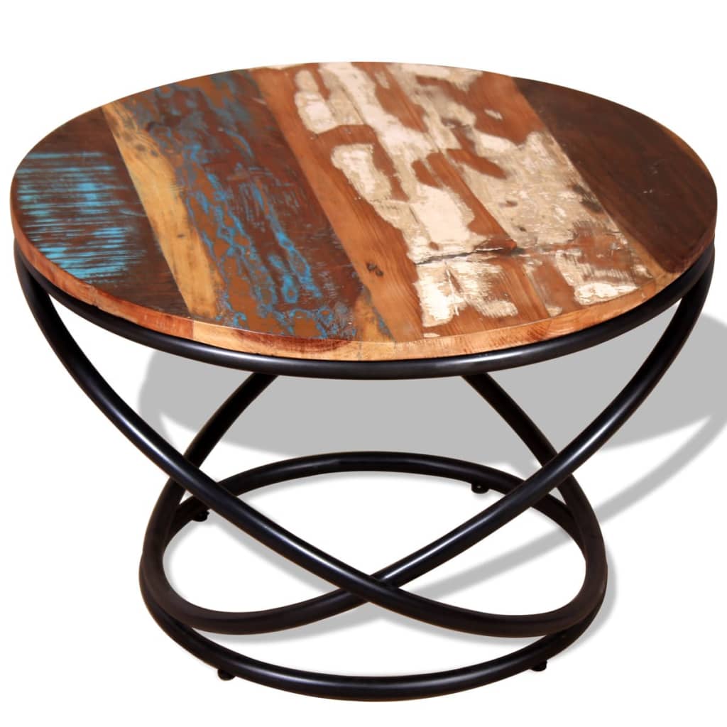 vidaXL Coffee Table Solid Reclaimed Wood 23.6"x23.6"x15.7" - Fantasiaa 