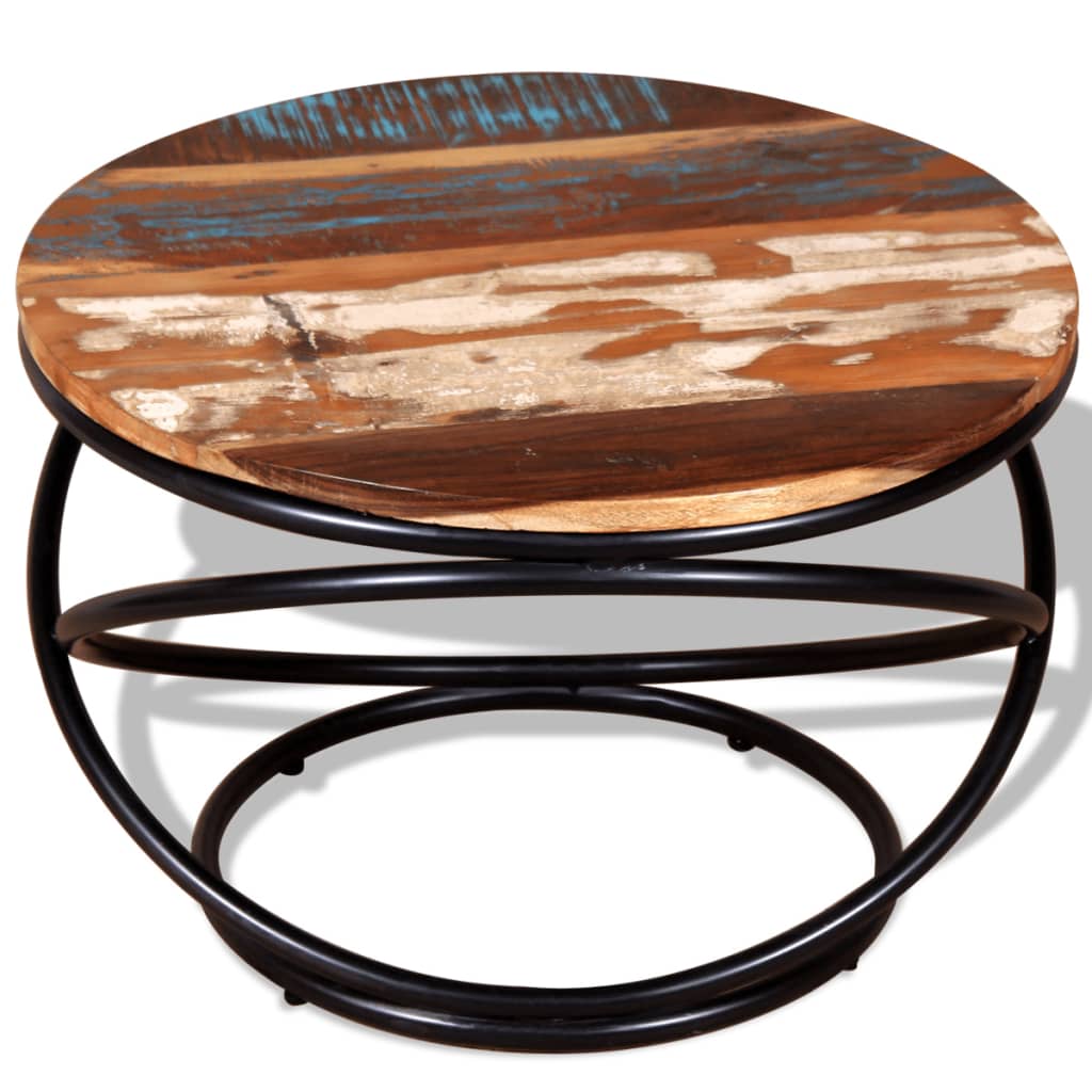 vidaXL Coffee Table Solid Reclaimed Wood 23.6"x23.6"x15.7" - Fantasiaa 