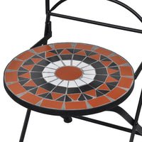 Thumbnail for 3 Piece Bistro Set Ceramic Tile Terracotta and White - Fantasiaa Gifts