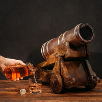 Thumbnail for Cannon Wine & Whiskey Decanter Set with Cannon Ball Whiskey Chillers 21