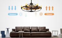 Thumbnail for Farmhouse Caged Ceiliing Fan light Fixture-7