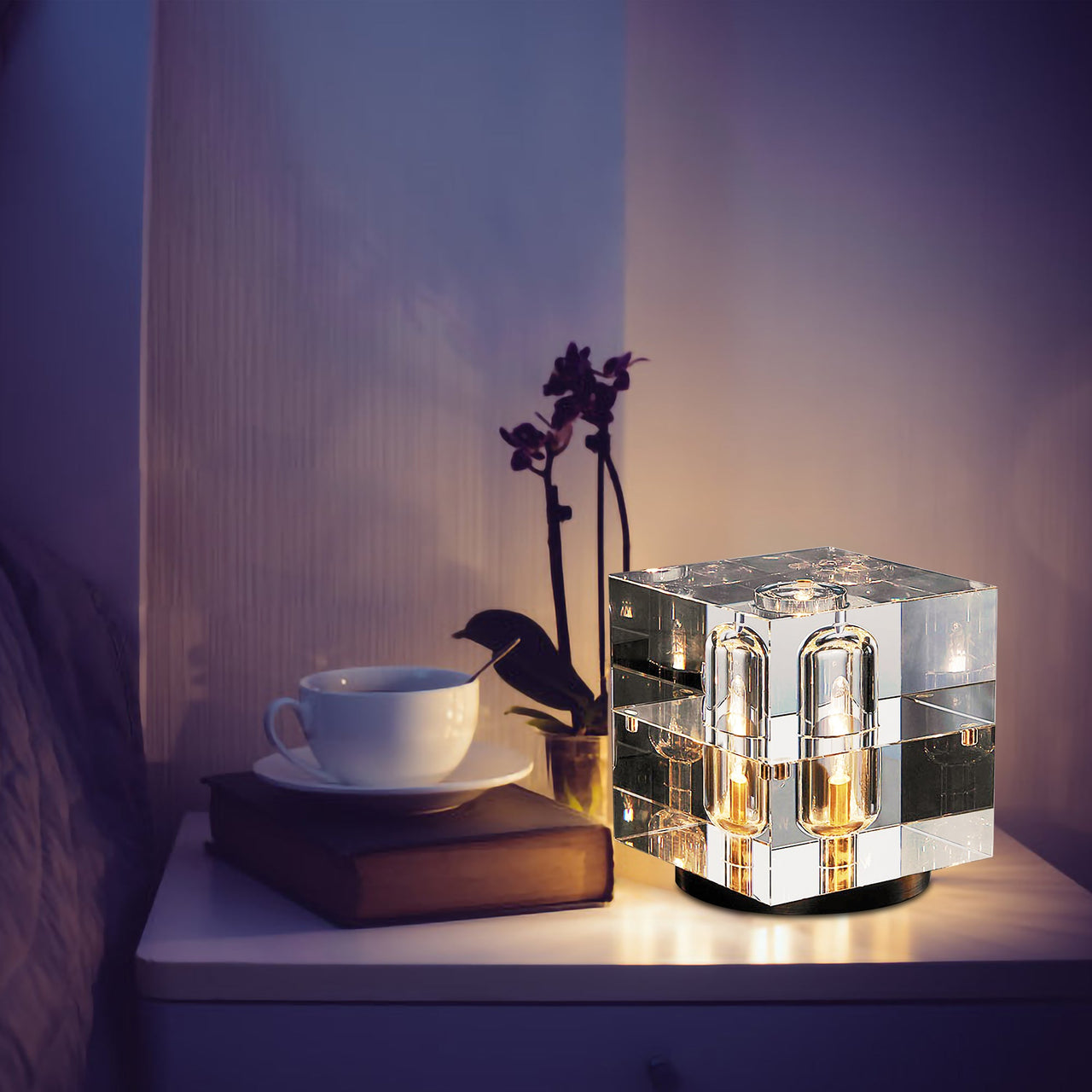 Crystal Bedside Table Lamp - Fantasiaa Gifts