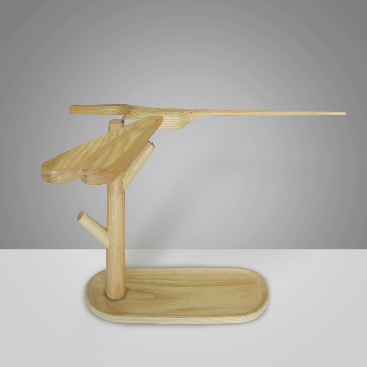 Dragonfly Balancing Lamp, Handcrafted Wood Lamp - Fantasiaa 