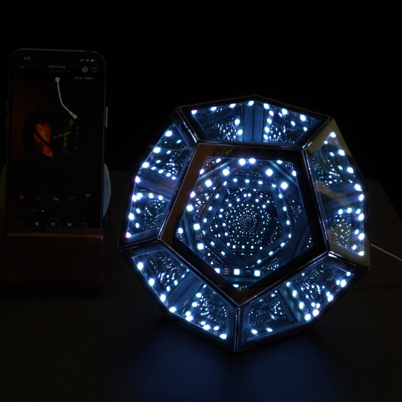 Infinity Dodecahedron Magic Table Lamp - Fantasiaa 