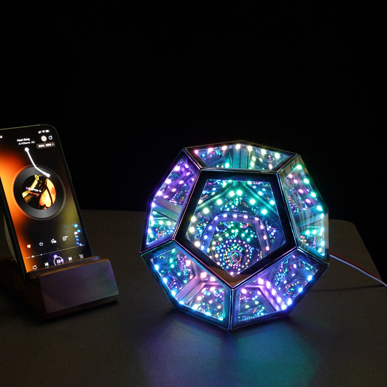 Infinity Dodecahedron Magic Table Lamp - Fantasiaa 