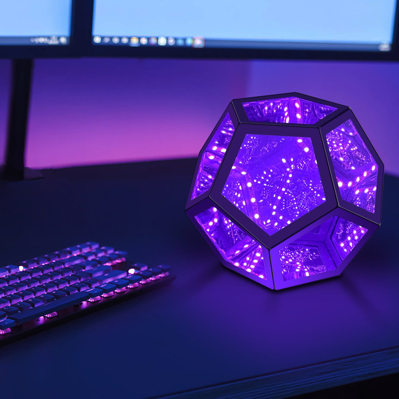 Infinity Dodecahedron Magic Table Lamp - Fantasiaa 