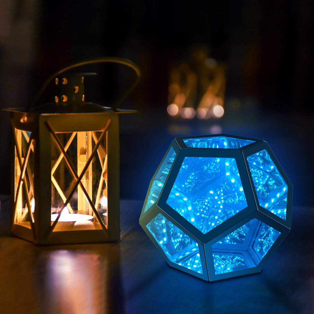 Infinity Dodecahedron Magic Table Lamp - Fantasiaa 