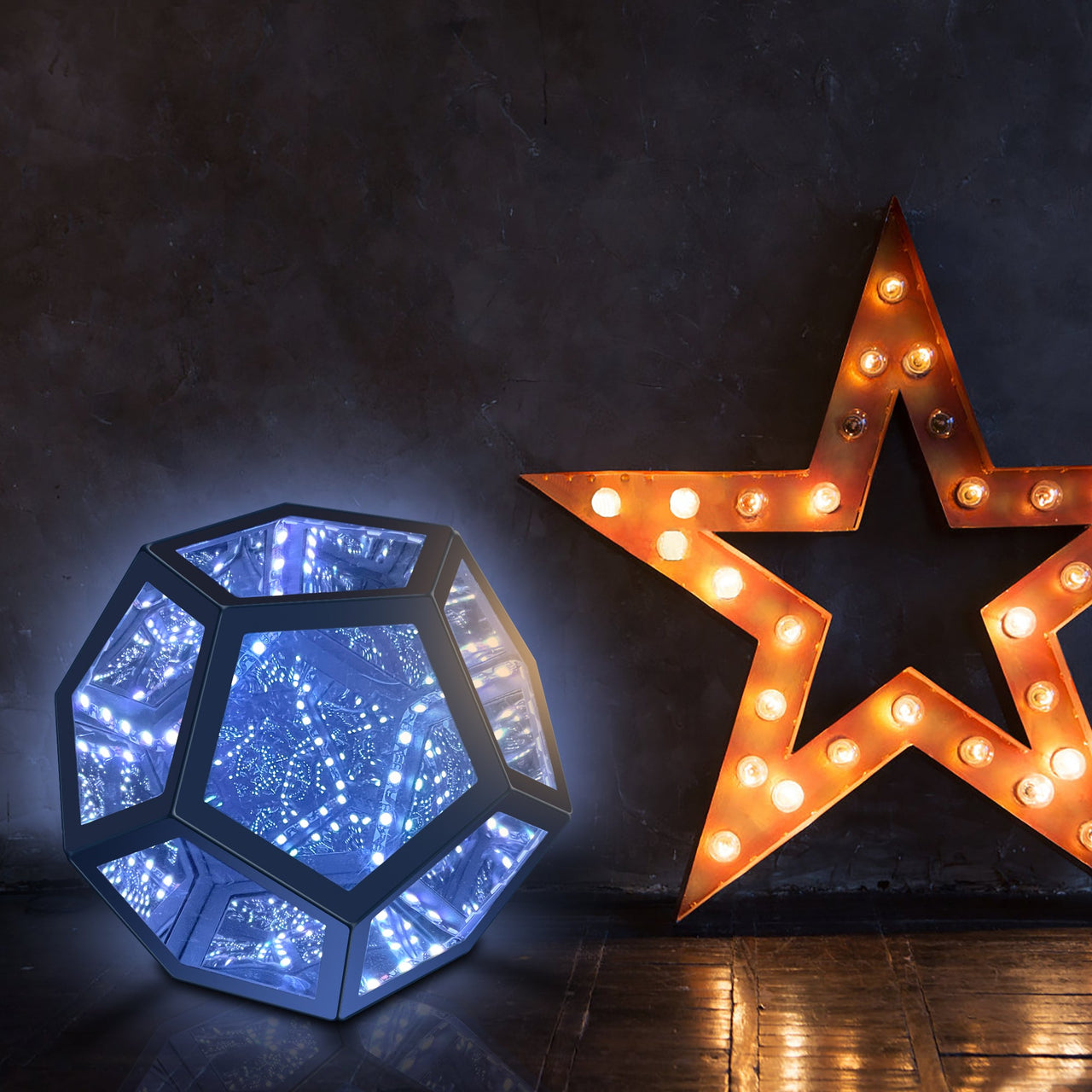 Infinity Dodecahedron Magic Table Lamp - Fantasiaa 