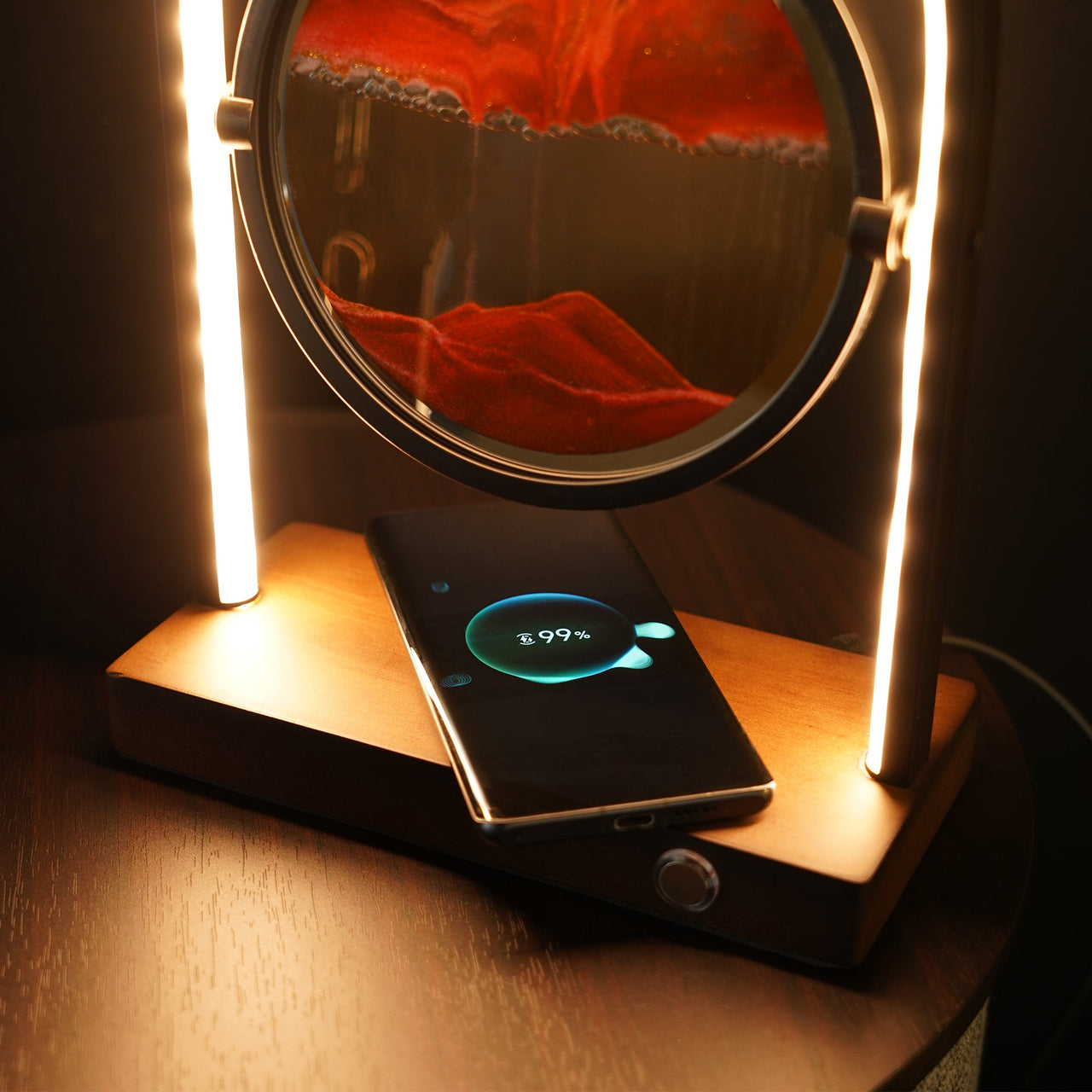 Moving Sand Lamp with Wireless Charger - Fantasiaa 