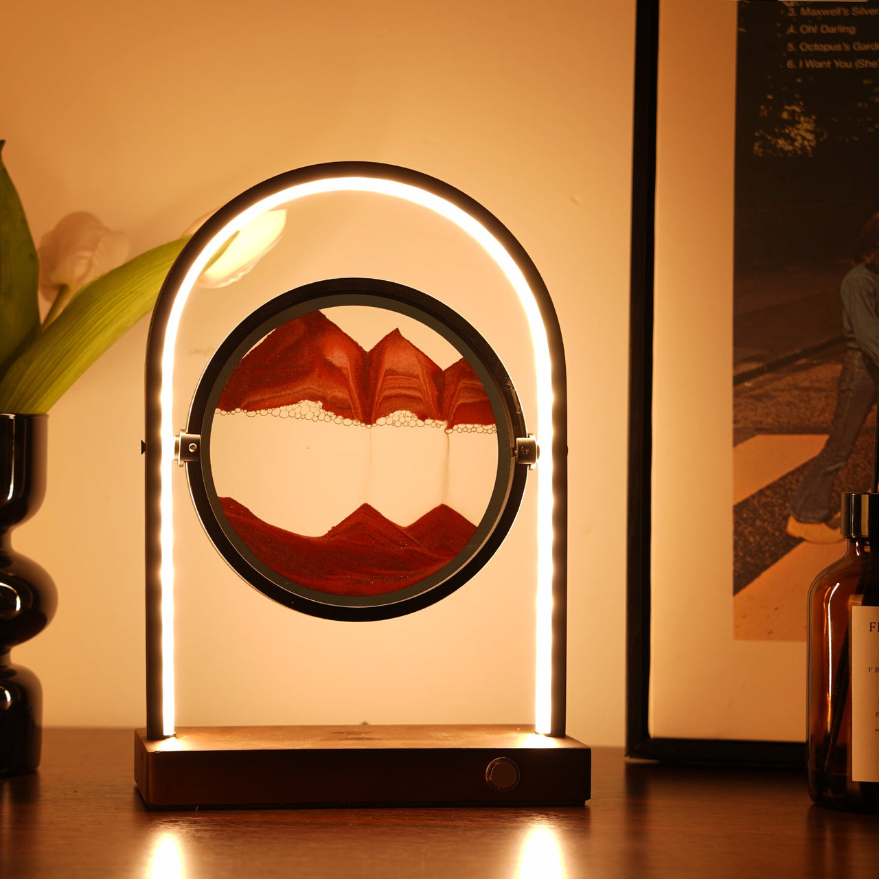 Moving Sand Lamp with Wireless Charger - Fantasiaa 