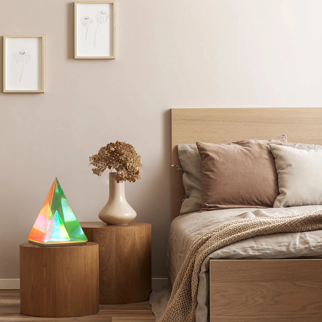 Infinity Pyramid Table Lamp - Fantasiaa Gifts