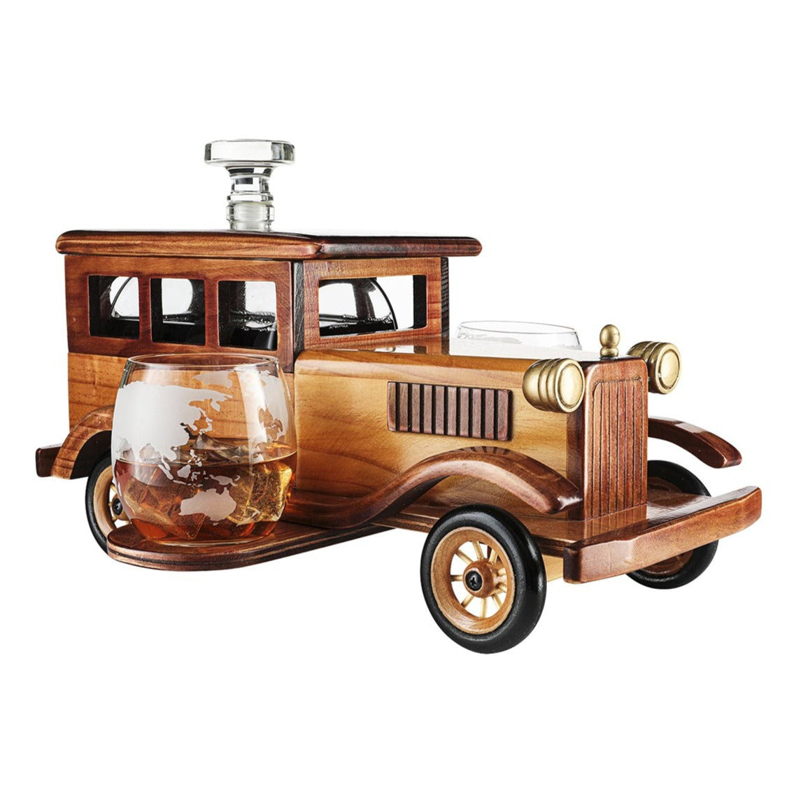 Vintage Car Decanter and Glasses Set - Fantasiaa 