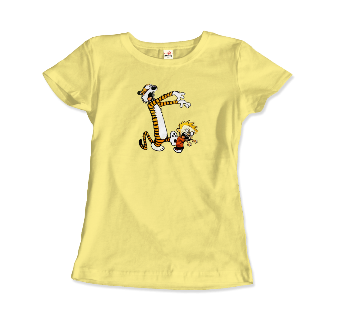 Calvin and Hobbes Playing Zombies T-Shirt - Fantasiaa 