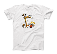 Thumbnail for Calvin and Hobbes Playing Zombies T-Shirt - Fantasiaa 