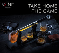 Thumbnail for Golf Club Whiskey Decanter and 4 Liquor Glasses - Whisky Decanter & Glass Set - Fantasiaa 