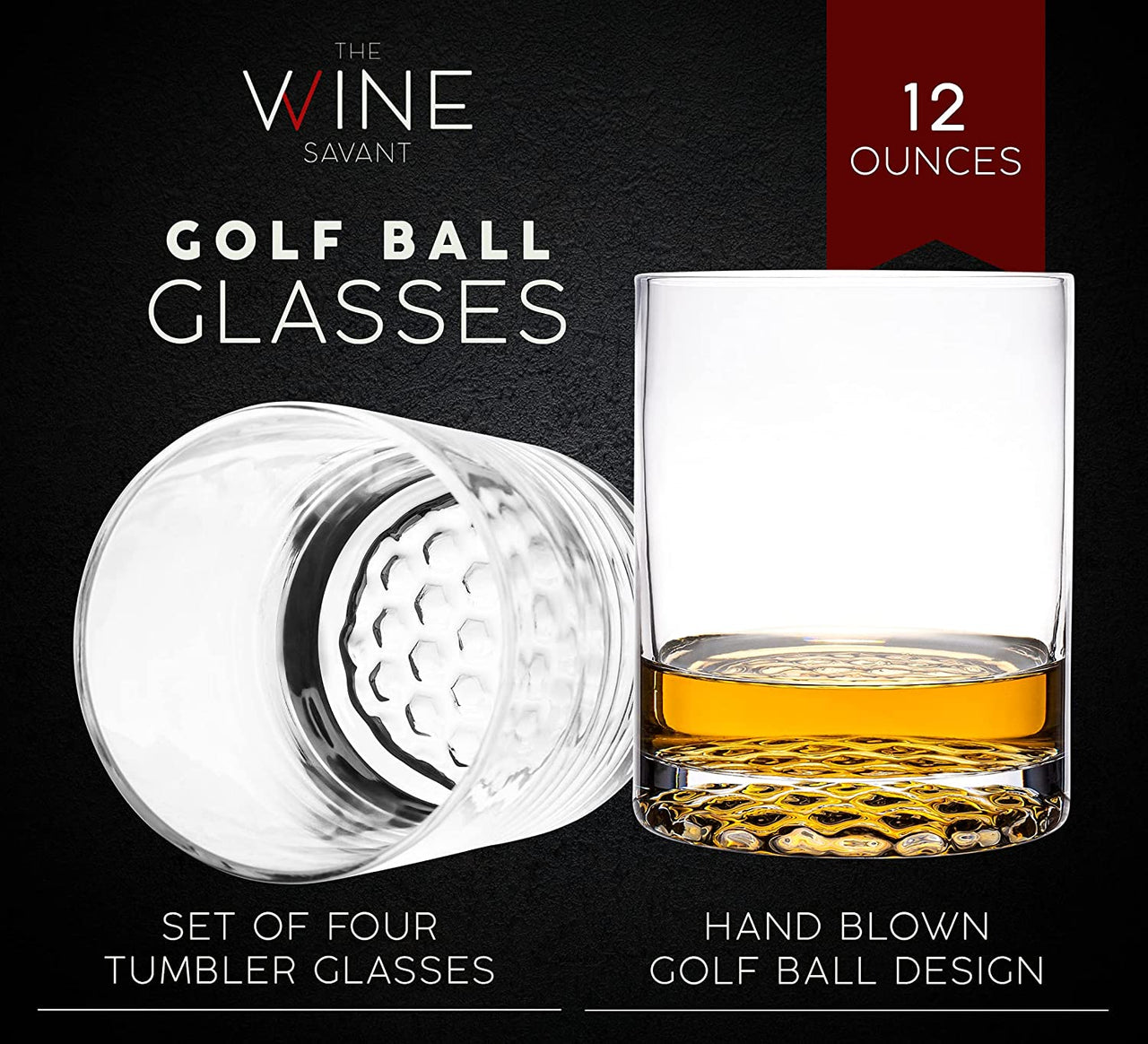 Golf Club Whiskey Decanter and 4 Liquor Glasses - Whisky Decanter & Glass Set - Fantasiaa 