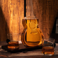 Thumbnail for Guitar Whiskey Decanter, Mahogany Base - 1000 ML Glass Decanter 14