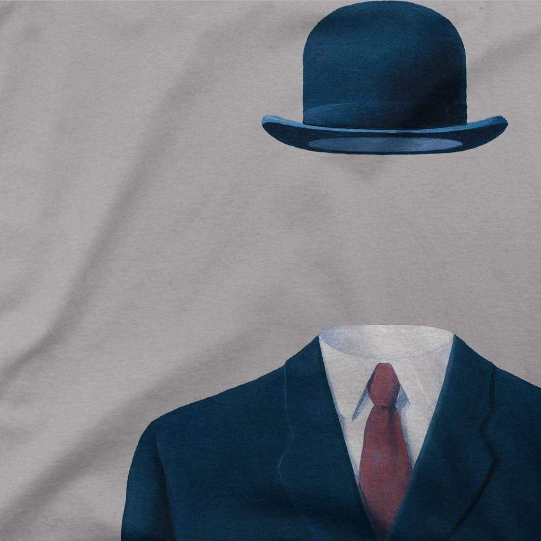 Rene Magritte Man in a Bowler Hat, 1964 Artwork T-Shirt - Fantasiaa 