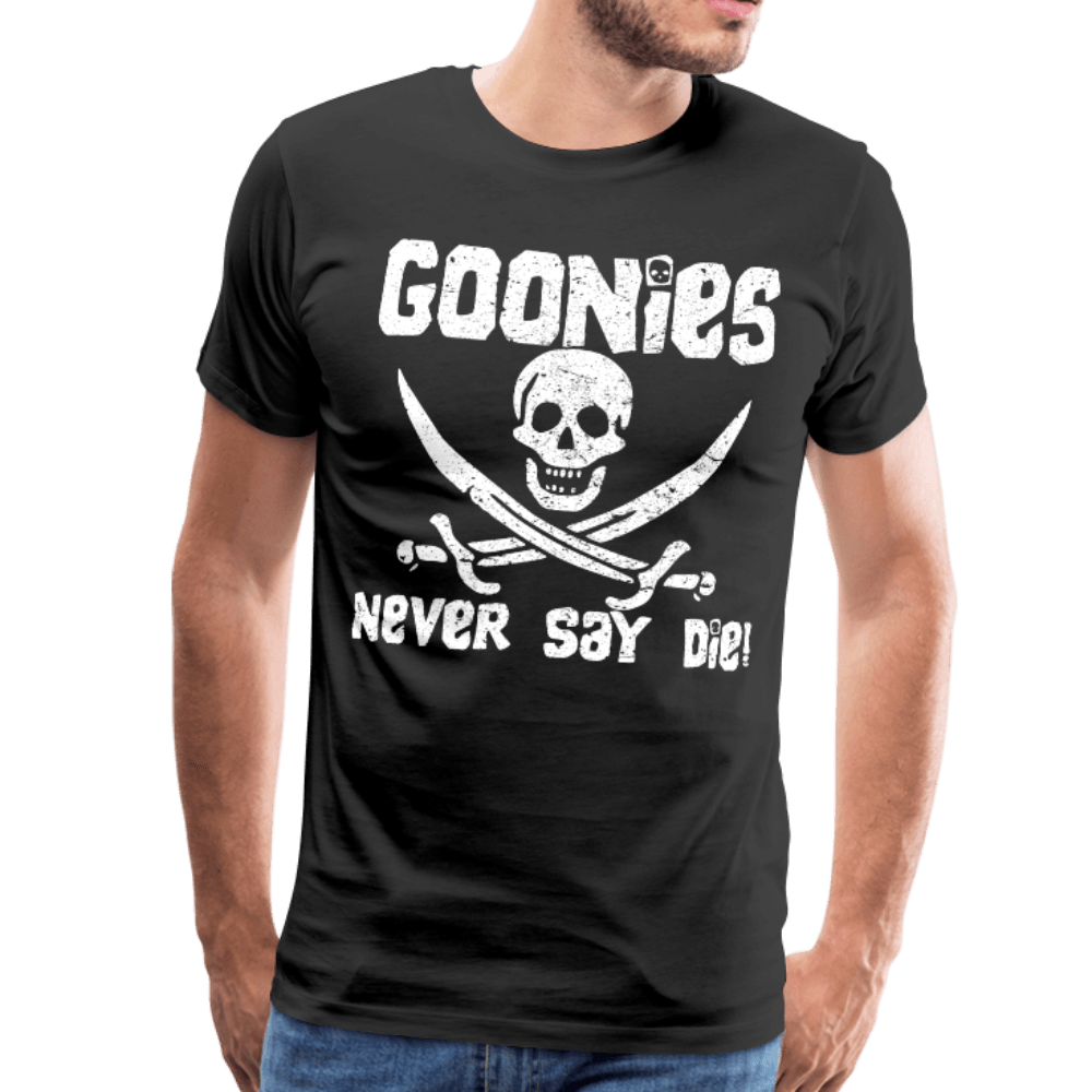 The Goonies Never Say Die Distressed Design T-Shirt Art-O-Rama Shop