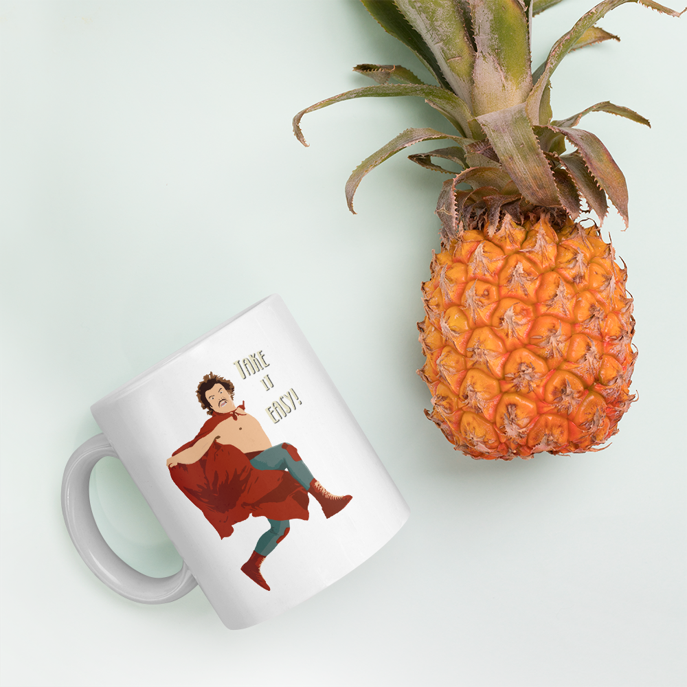 Take It Easy, Nacho Libre, El Luchador Mascarado Mug - Fantasiaa 