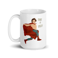 Thumbnail for Take It Easy, Nacho Libre, El Luchador Mascarado Mug - Fantasiaa 