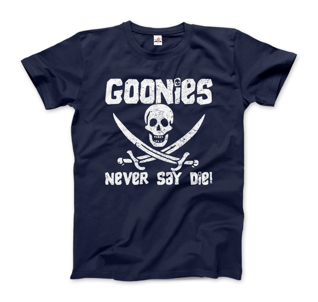 The Goonies Never Say Die Distressed Design T-Shirt Art-O-Rama Shop