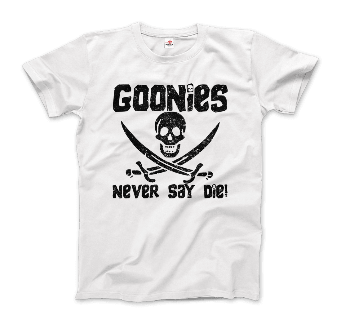 The Goonies Never Say Die Distressed Design T-Shirt Art-O-Rama Shop