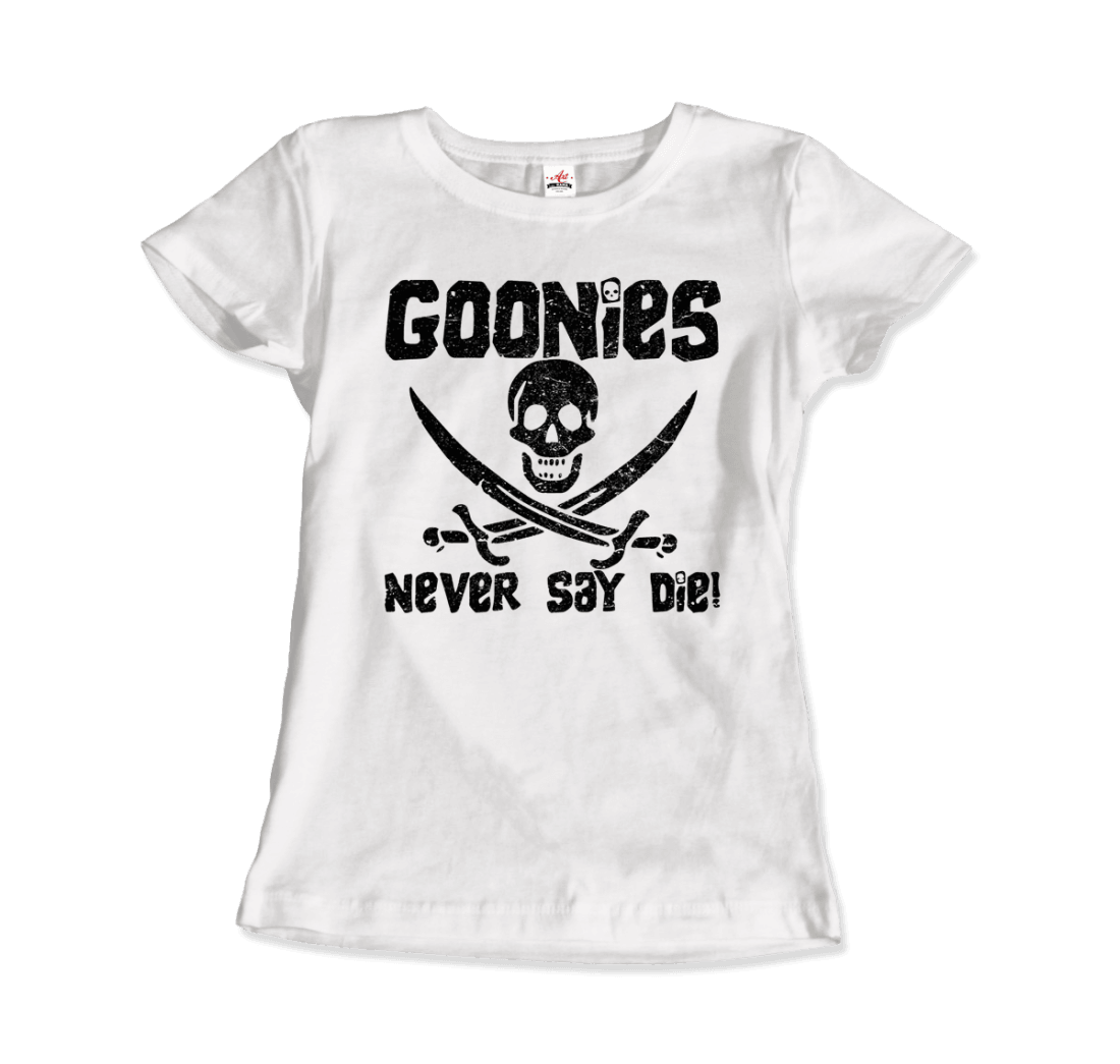 The Goonies Never Say Die Distressed Design T-Shirt Art-O-Rama Shop