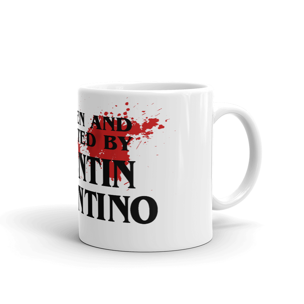 Written and Directed by Quentin Tarantino (Bloodstained) Mug - Fantasiaa 