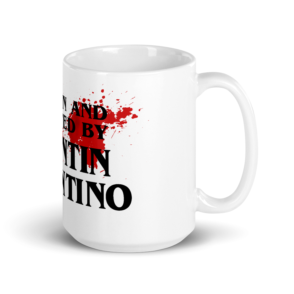 Written and Directed by Quentin Tarantino (Bloodstained) Mug - Fantasiaa 